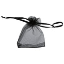 10 pack Black Organza Gift and Favour Bags 7cm x 9cm Q3G4