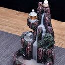 Mountain River Handicraft Incense Holder Backflow Ceramic Burner Censer Art