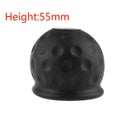 Black Rubber Tow Ball Bar Towing Protect Towbar Towball Cap Cover 50mm ZOU
