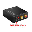 Optical Coax Toslink  Digital to Analog Converter Audio Adapter with Aux 3.5mm