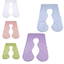 Pregnancy Pillow Case Replace Cover Fits 46"x26" U Shape Body Pillow Violet