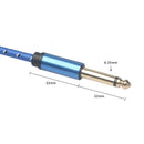 6.35 mm Jack Mono Audio Cable Male to Male for Electric Guitar Mixer Amplifier