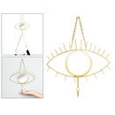 Hanging Wall Mirror Decorative Eye Shaped Wall Mirror for Home Bathroom Office