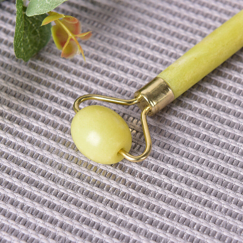 1Pc Women Ladies Facial Massager Body Head Neck Foot Nature Beauty Tool Jade 3SE