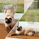Cat Flap Door, 4 Way Locking Cat Doors, Small Pet Door for Cats, Small Dogs