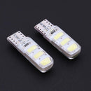 10pcs T10 5630 W5W Silica Gel 6MSD LED Car Interior Light Reading Bulbs A