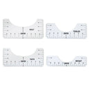 4x T-shirt Ruler Guide HTV Alignment Tool for CriCut Vinyl Placement Sublimation