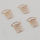 Coffee Cup Mug Shaped Paper Clips Metal Note Clips For Office School Weddin U6M3