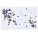 Beautiful Purple Flowers Flying Birds Wall Stickers, Living Room Bedroom Re