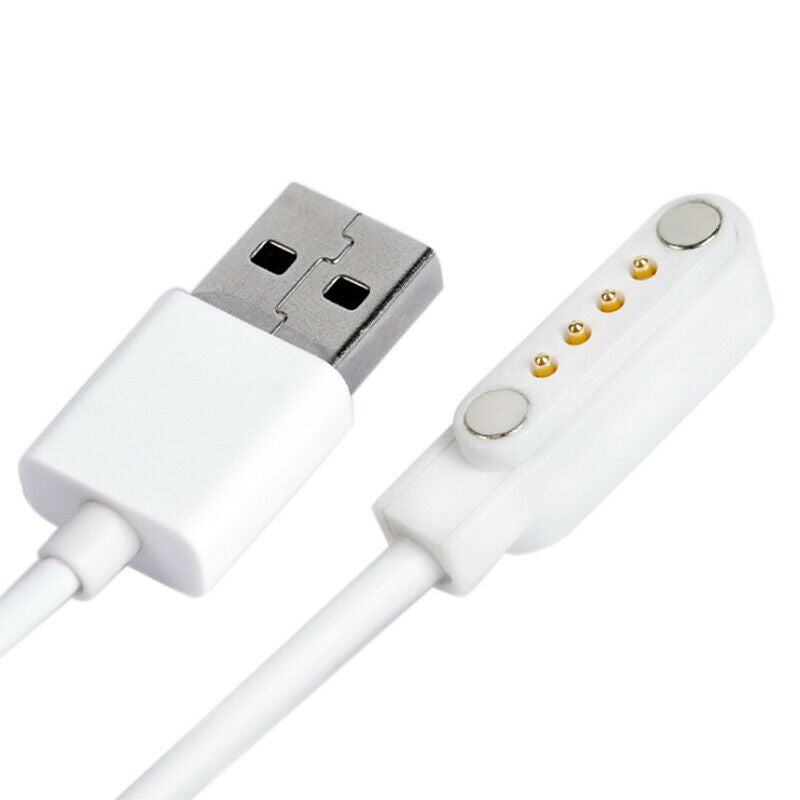 Magnetic Charger USB 2.0 Charging Cable Cord Power 4 Pin For Smart Watch KW88 OZ