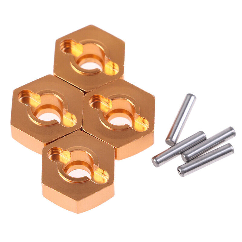 4Pcs 12mm Aluminum Wheel Hex Nut With Pins Drive Hubs 4P HSP 102042 1/10B Gn