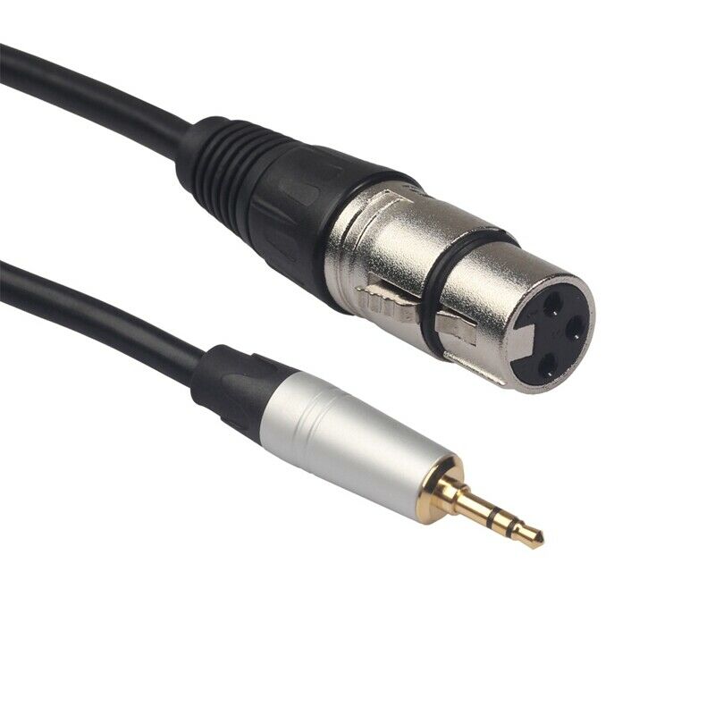 Xlr 3Pin Female To 3.5Mm 1/8 Inch Trs Male Connector Audio Adapter Cable fo