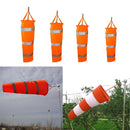 24" Windsock Reflective Outdoor Boat Airport Garden Patio Lawn Windsock Orange