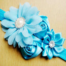 12 Colors Baby Girls Flower Hairband Chiffon Children Headband Hairdress A