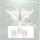 9x RC Propeller for WLtoys XK X450.0005 RC Airplane Spare Parts White