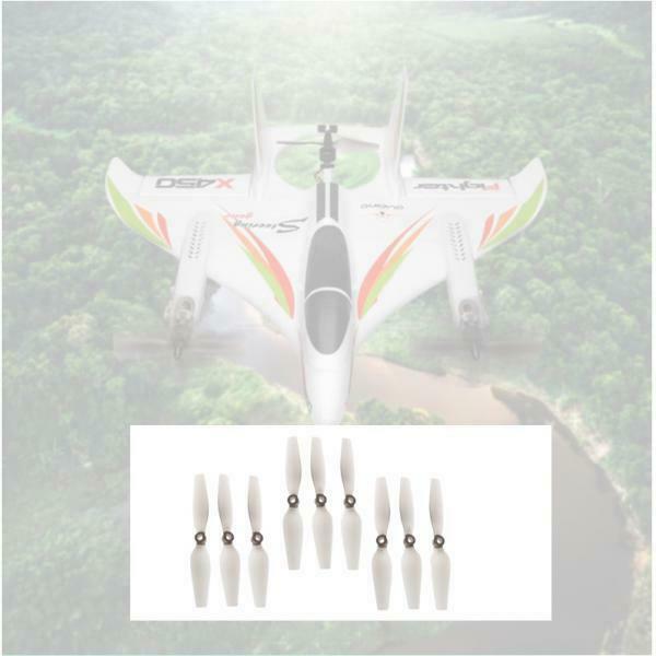 9x RC Propeller for WLtoys XK X450.0005 RC Airplane Spare Parts White