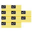 10pcs 4.5x2.5 inch Car Stickers US Flag Auto Laptop Helmet Decals (Type 2)