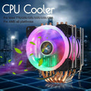 6 Heatpipe Cpu Cooler Fan 3 Line Rgb Led Cooling Fan Quiet Heatsink