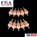 10Pcs 1/4" 6mm/8mm Inline Gas Fuel Filter For   Small Engine Lawn Mower SP