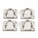 4x 316 Stainless Steel 6mm Square Eye Plates 1/4 inch Marine SS Pad Boat Ri