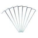 8pcs Camping Stake Nail Metal Steel Tent Hook Peg Hiking Survival Tool