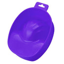 1pc Nail Art Hand Wash Remover Soak Bowl Nail Bath Manicure Tool(Purple) A