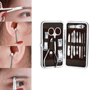 Manicure Pedicure Nail Care Set 12 Piece Cutter Cuticle Clippers Case 2019 I0W4