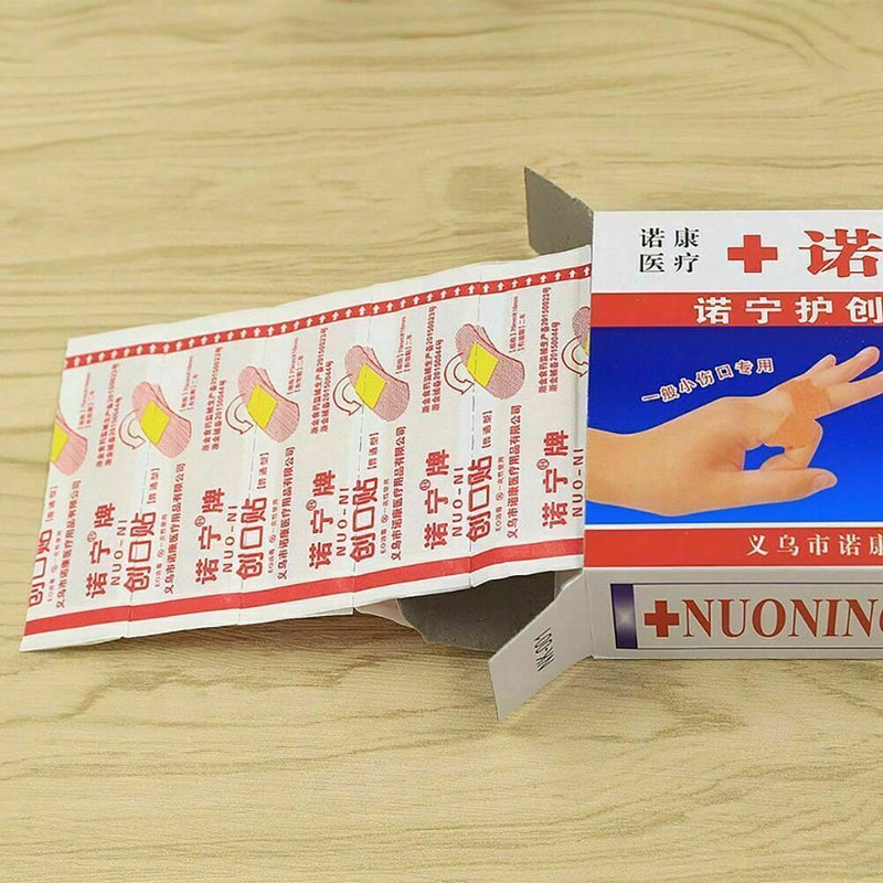 100 x Strips Band Aid PE Waterproof Bandages Medical Adhesive E5K1 Bandages T5L3