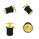 1 Inch Brass Snap Lock Drain Plug for Boats for Marine Deck Drainage