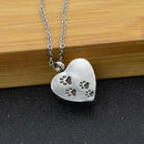 Pet Heart Urn Necklace for Ashes - Cremation Jewelry Keepsake Memorial Penda Kw
