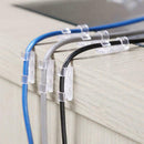 16pcs Cable Clip Wire Organizer Ties Fixer Fastener Holder Work Desktop (L)