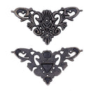 12pcs Bronze Furniture Corner Brackets for Jewelry Chest Wine Case Box