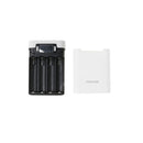 3 in 1 Solar Charger Power Bank 12000mAh USB Battery White