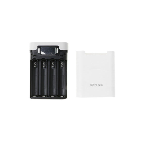 3 in 1 Solar Charger Power Bank 12000mAh USB Battery White