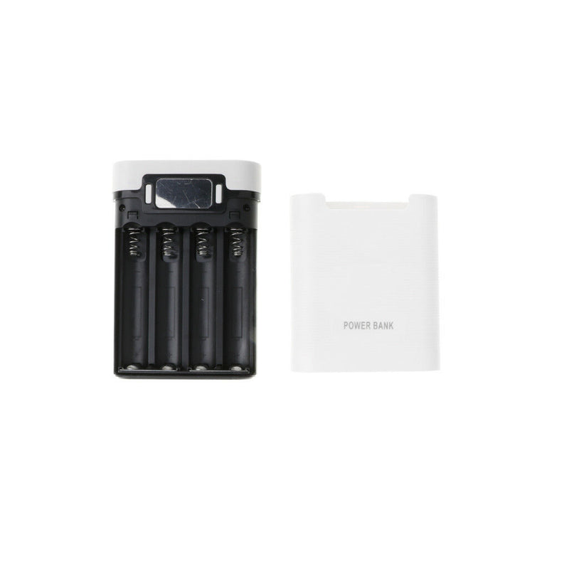 3 in 1 Solar Charger Power Bank 12000mAh USB Battery White