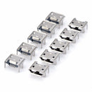 10pcs Micro USB Type B Female 5Pin DIP Socket Jack Connectors Port Charging