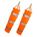 2pcs Waterproof Oxford Cloth Airport Windsock Orange Wind Sock Bag for Wind
