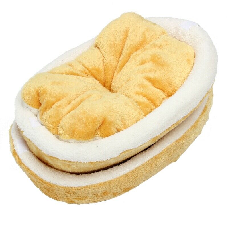 Kitty Hamburger Litter Disassemblability Windproof Pet Nest Shell Cat Bed H