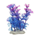 11cm Artificial Plastic Water Plants Fish Tank Aquarium Decoration Purple B N7Z9