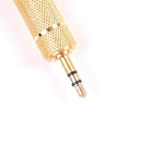 3.5mm Male to 6.5mm Female Jack Plug Stereo Microphone Audio Adapter Converte Kw