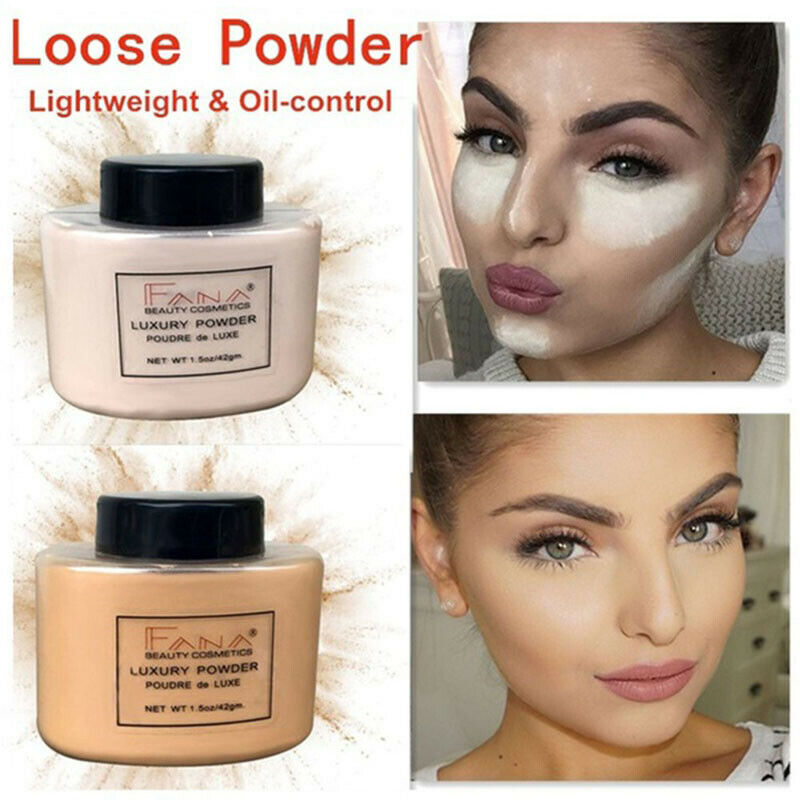Fana Luxury Powder Face Banana Loose Powder for Women Girl Makeup Long Last A4P7