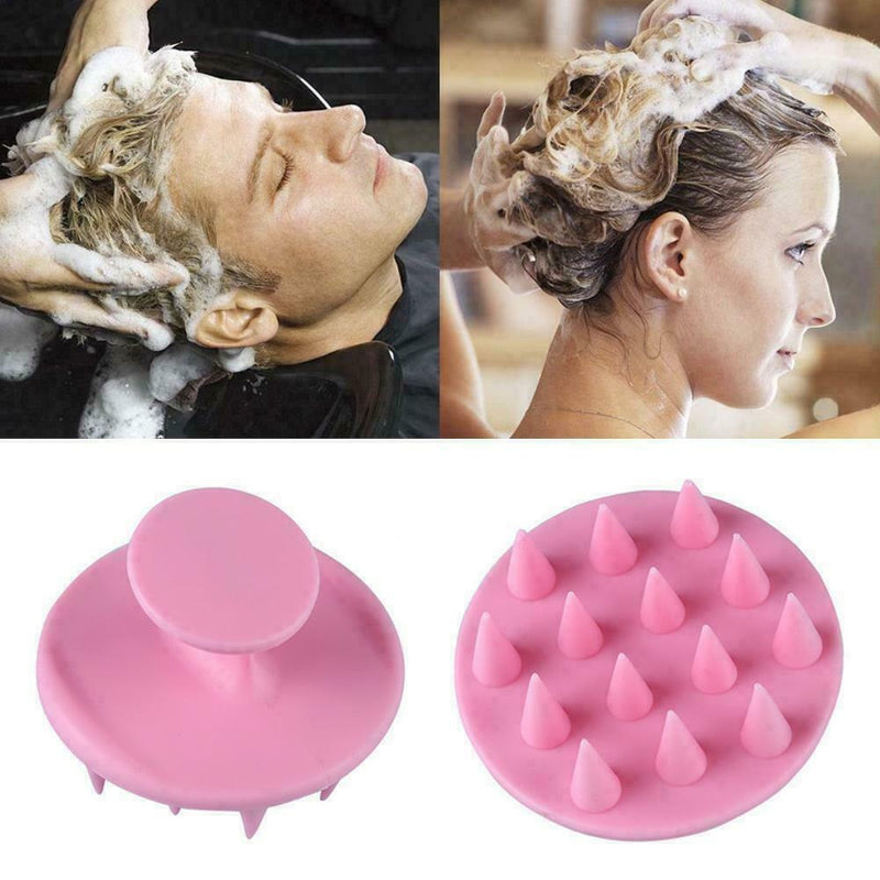 Silicone Shampoo Scalp Shower Body Washing Hair Massage Massager Comb Brush Q2I9