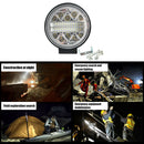 102W Round LED Strobe Work Lamp Offroad Car SUV Tractor Driving Fog Light
