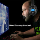 Wired Gaming Headset Headphones with Rotatable Microphone for PS4 Xbox One PC
