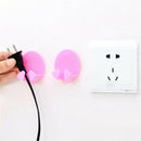 2PCS Power Plug Socket Jack Hook Rack Holder Hanger Home Wall DecorDD3C
