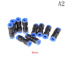 10 PCS 8mm Pneumatic Air Quick Push to Connect Fitting Straight Tube JRME