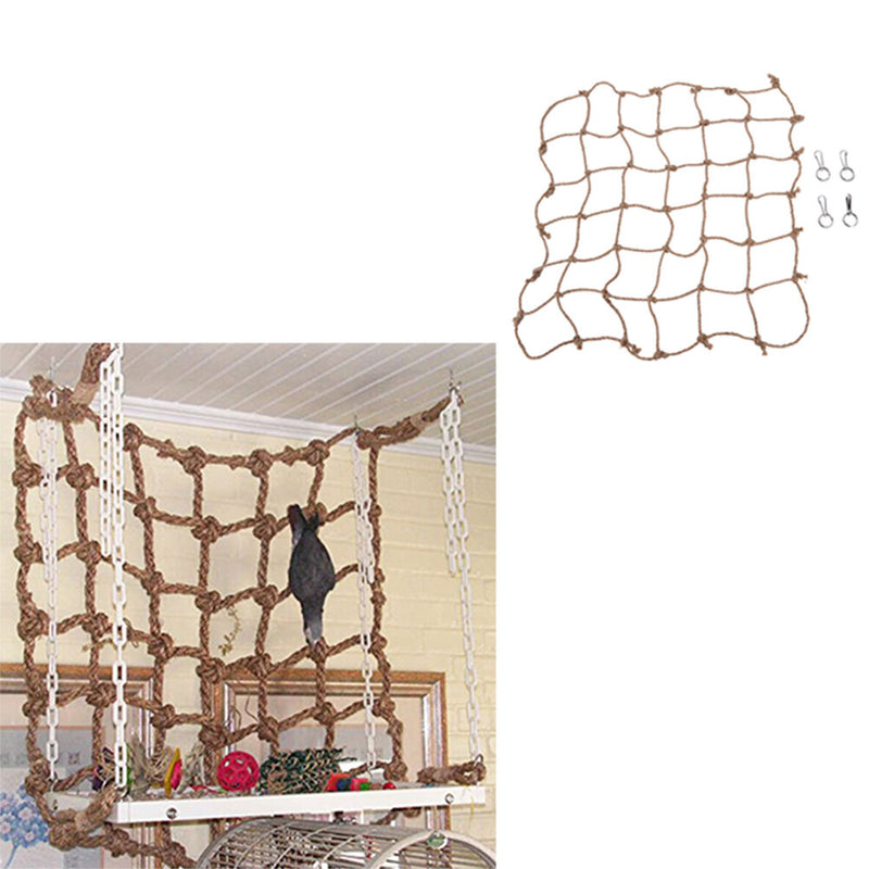 Parrot Birds Climbing Net Jungle Fever Rope Small Animals Toys tTEUS