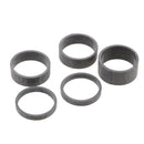 5Pcs Carbon Fiber Bicycle Stem Headset Spacers Washers fit 1 1/8-Inch Stem