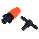 5Pcs Adjustable Misting Nozzle with Tee Joint for Watering Irrigation Sprink Gw