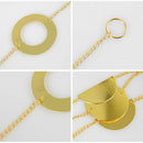 Christmas Party Decor Golden Shiny Garland 9pcs Wall Hanging Ornaments